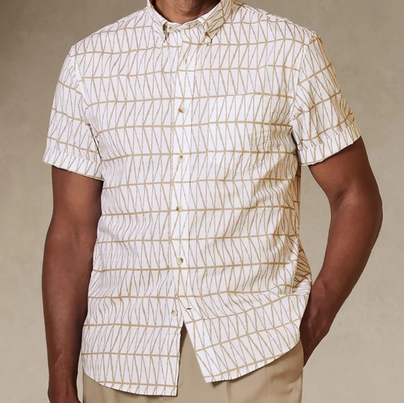 Banana Republic Men's Cotton Button Down Shirt π Size Large - Picture 1 of 2